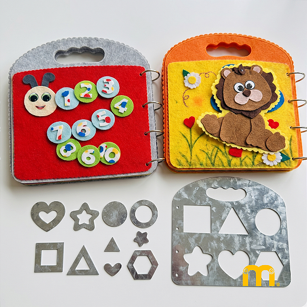 Molde Quiet Book - "MALETA CRIATIVA" Com 13 Peças em Aço