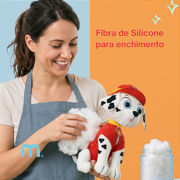 Fibra de Silicone Premium para enchimento - 500g