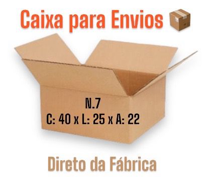 Caixa de Papelão Envios / Ecommerce N.7 - 40x25x22