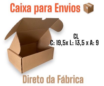 Caixa de Papelão Envios CL - 19,5x13,5x9