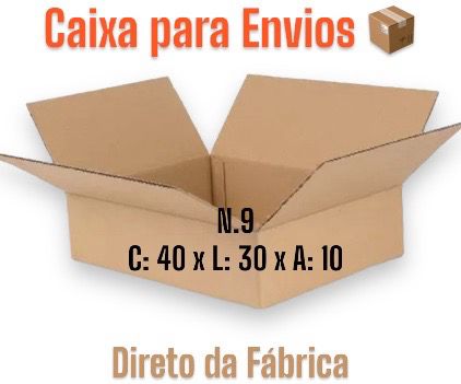 Caixa de Papelão Envios / Ecommerce  N.9 - 40x30x10