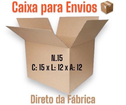 Caixa de Papelão Envios / Ecommerce N.15 - 15x12x12