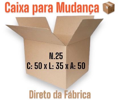 Caixa de Papelão Mudança e Transporte N.25 - 50x35x50