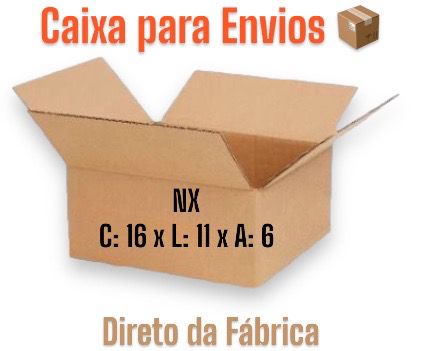 Caixa de Papelão Envios / Ecommerce N.X - 16x11x6
