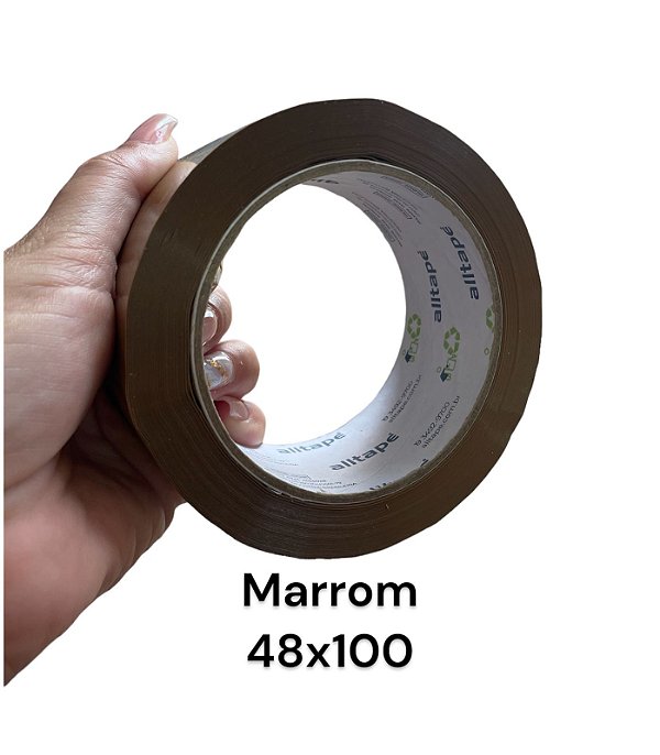 Fita Adesiva Marrom 48x100m - Alltape