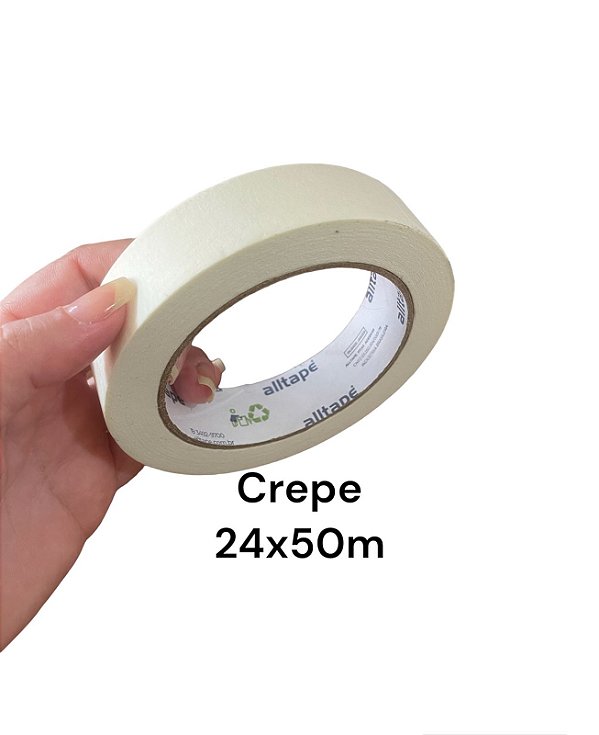 Fita Adesiva Crepe 24x50m - Alltape