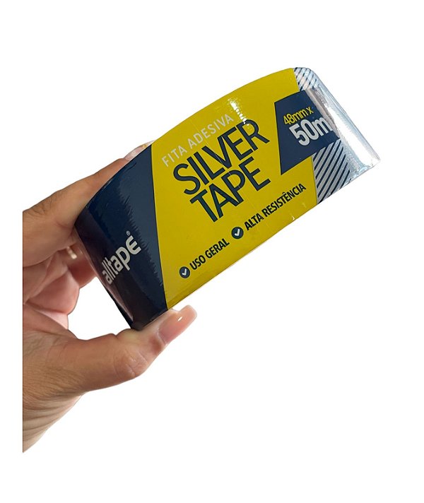 Fita Adesiva Multiuso Silver Tape 48x50m - Alltape