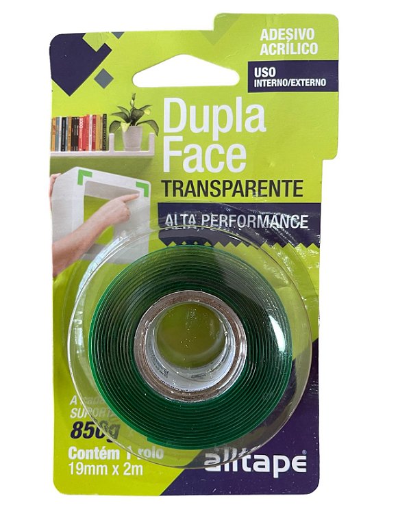 Fita Adesiva Dupla Face 19x2m  850g - Alltape