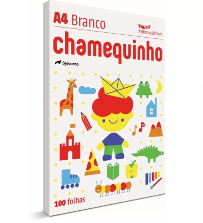 Papel Sulfite Branco A4 75g 210mmx297mm Chamequinho PT 100 FL
