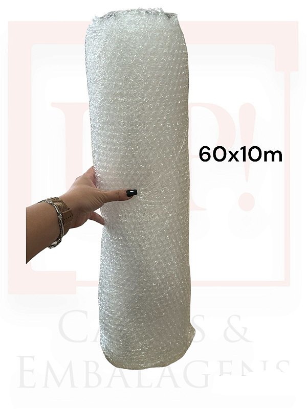 Plastico Bolha 60 cmx 10 metros