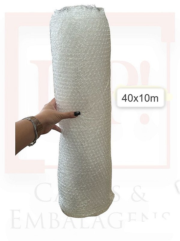 Plastico Bolha 40 cmx 10 metros