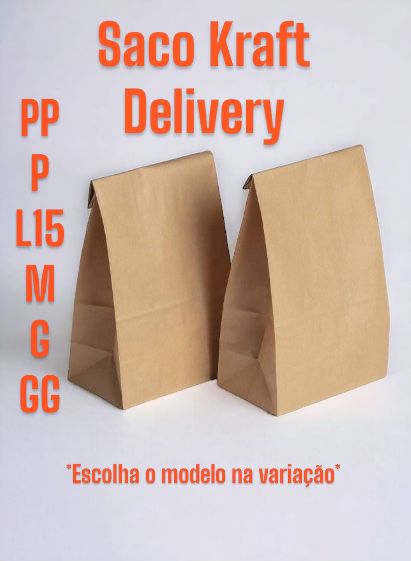 Saco Kraft Liso 80g sem Alça