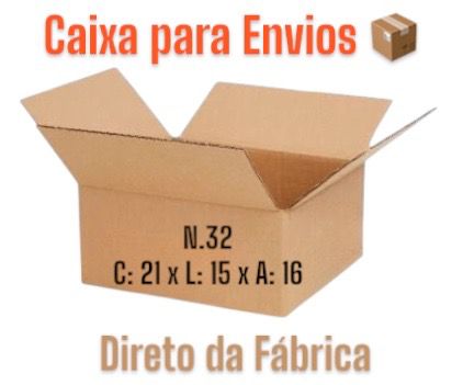 Caixa de Papelão Envios / Ecommerce N.32 - 21x15x16
