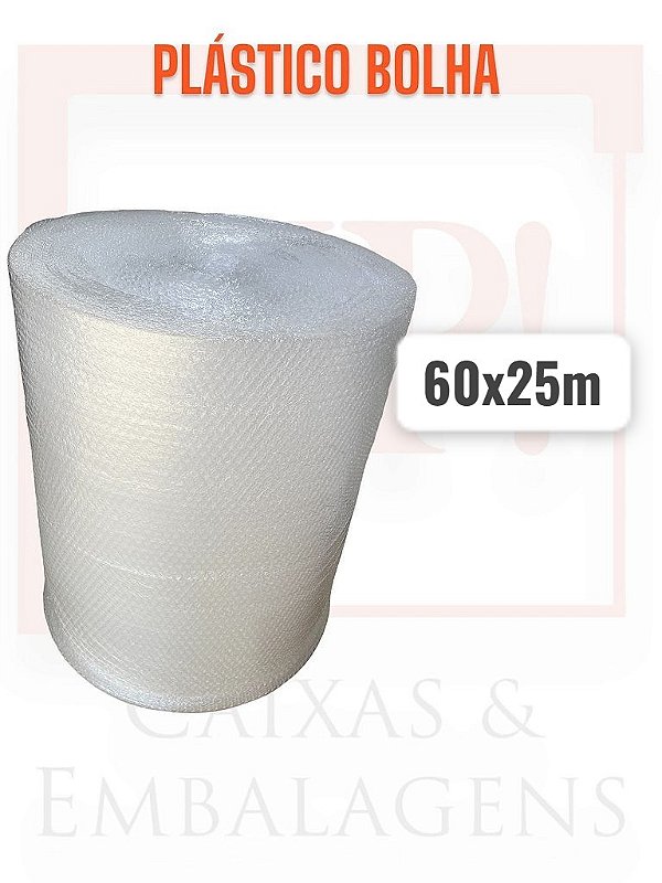 Plastico Bolha 60 cmx 25 metros