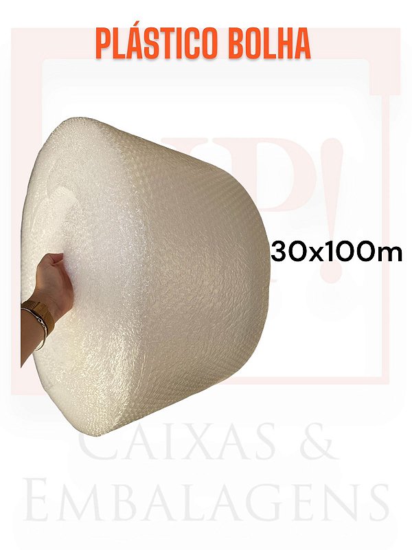 Plastico Bolha 30 cmx 100 metros