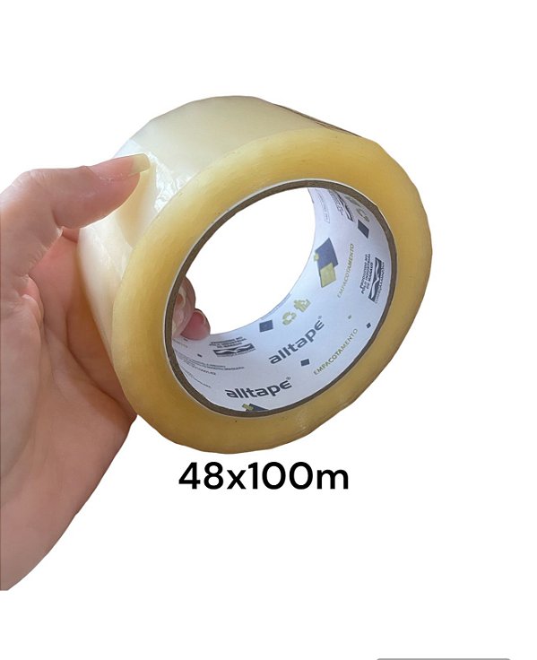 Fita Adesiva Transparente 48x100m - Alltape