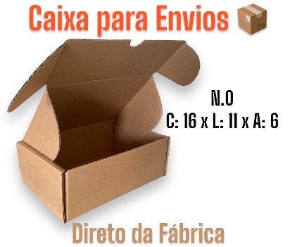 Caixa de Papelão Envios / Ecommerce N.0 - 16x11x6