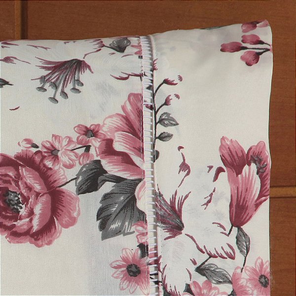 Fronha Avulsa 70cm x 50cm 1 Peça Esmeralda 100% Algodão Percal 150 Fios Cor:Ro
