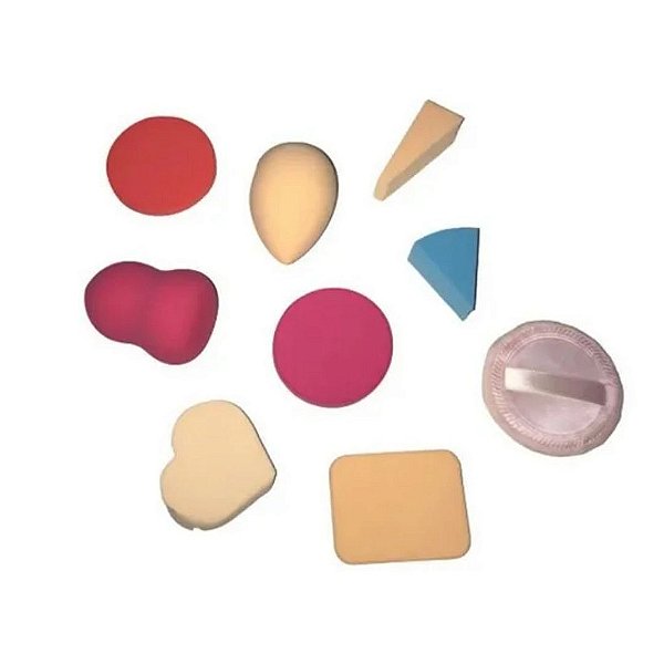 Kit com Esponjas Sortidas para Maquiagem (6920768823359)