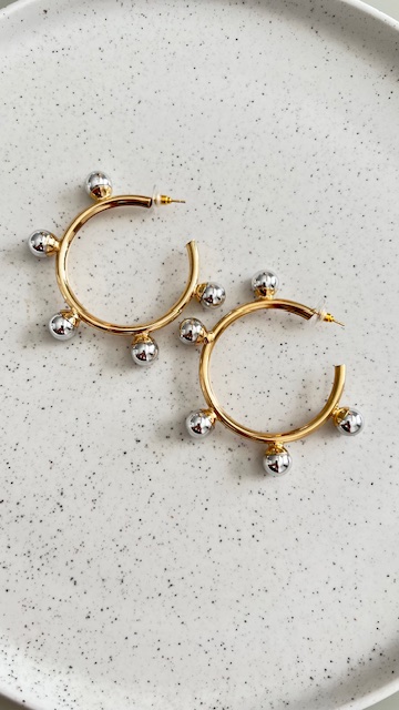 Argola duo banho esfera