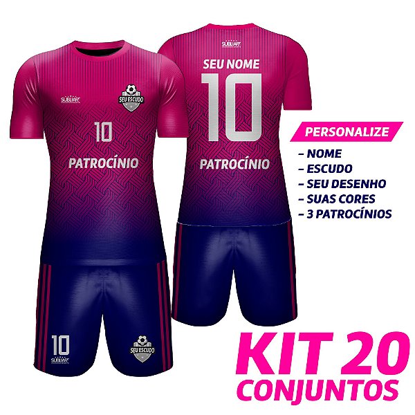 Kit 20 Conjuntos Uniforme Esportivo | Subliart Sports - Subliart Sports