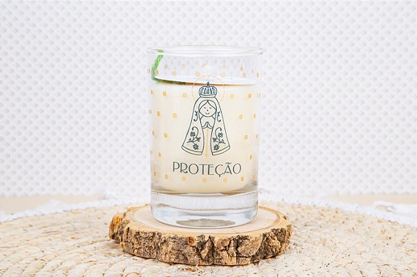 Vela Aromática Proteção | Chá Branco e Lavandim - 130 gr.