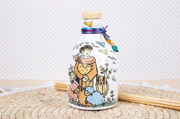 São Francisco de Assis - Difusor de Aroma em Cerâmica - Floresta e Chá Verde