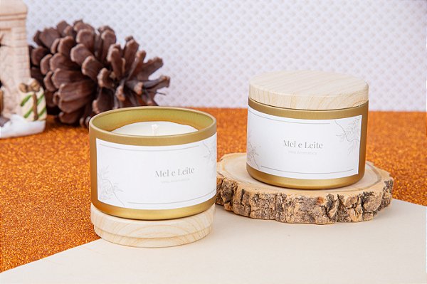 Vela Aromática | Leite e Mel - 60 gr.