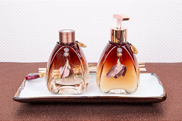 Kit Difusor de Aroma, Sabonete Líquido e Bandeja | Sementes do Brasil