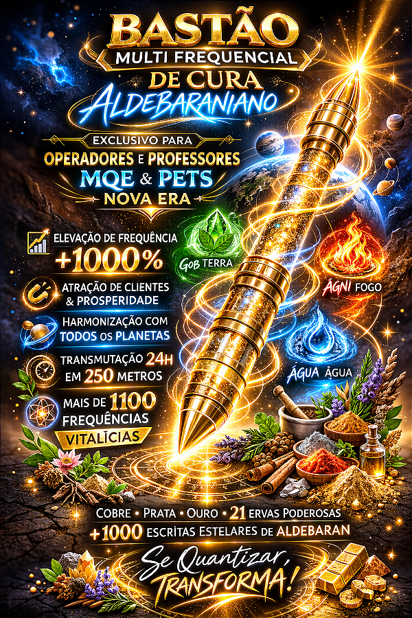 BASTÃO MULTI FREQUÊNCIAL 1000 / DE CURA ALDEBARANIANO