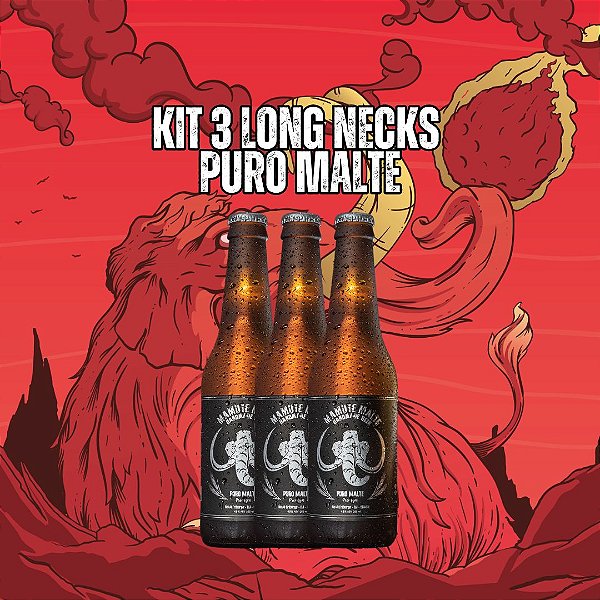 Kit Long Neck Puro Malte - 3 unidades