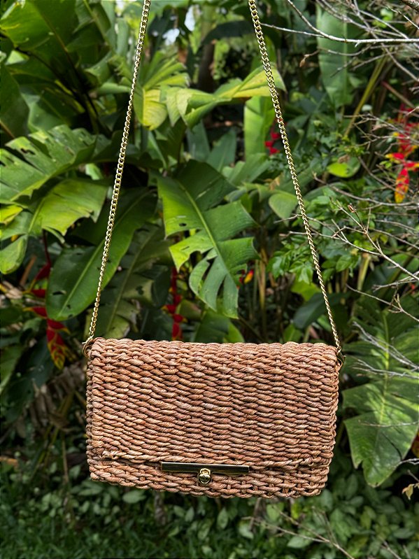 bolsa lady com alca e fecho metalicos