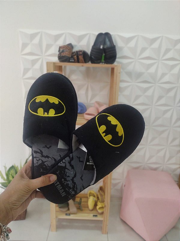 Chinelo de Quarto Zona Criativa DC Batman