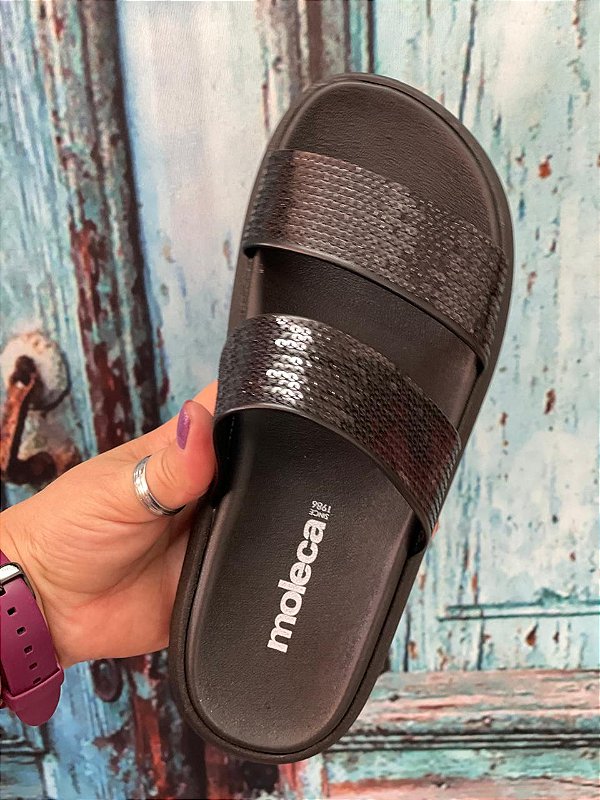 Slide Moleca Flatform Preto