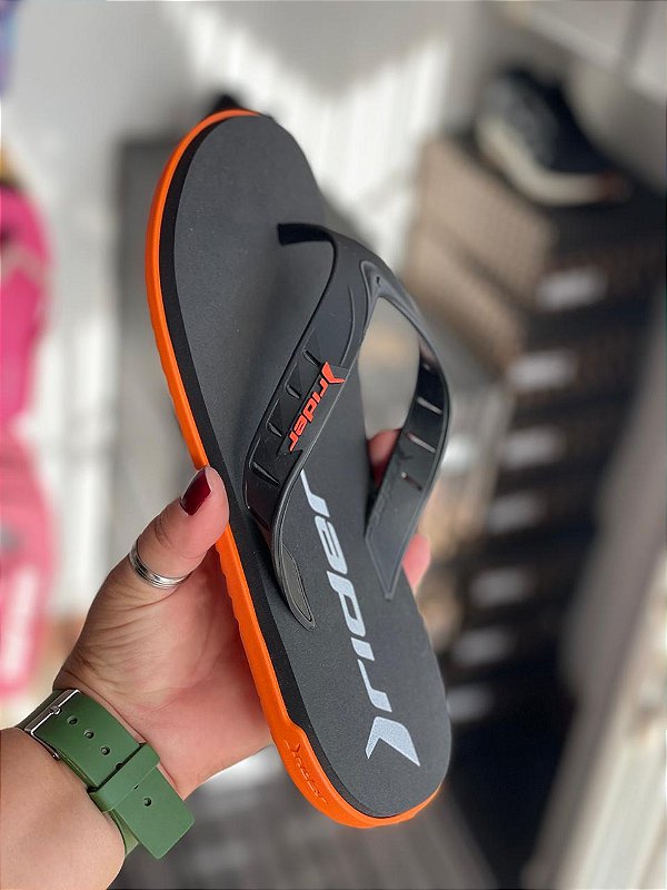 Chinelo Rider Masculino Confort Preto