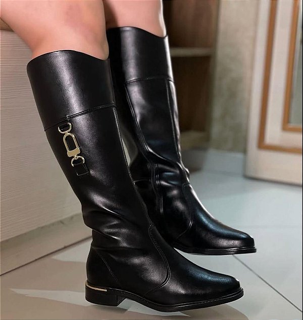 Bota Vizzano Cano Longo Preta