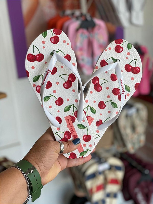 Chinelo Ipanema Feminino Cereja