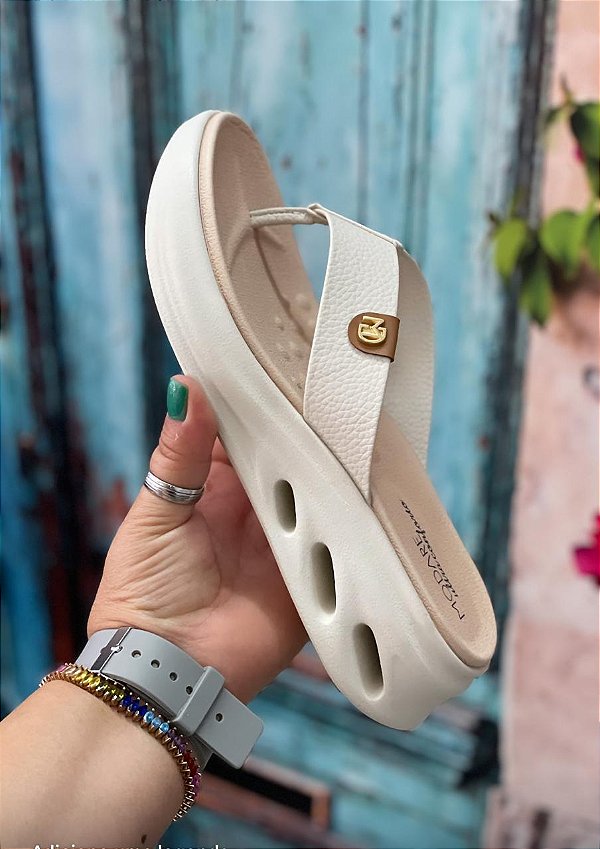 Tamanco Modare Anabela Off White