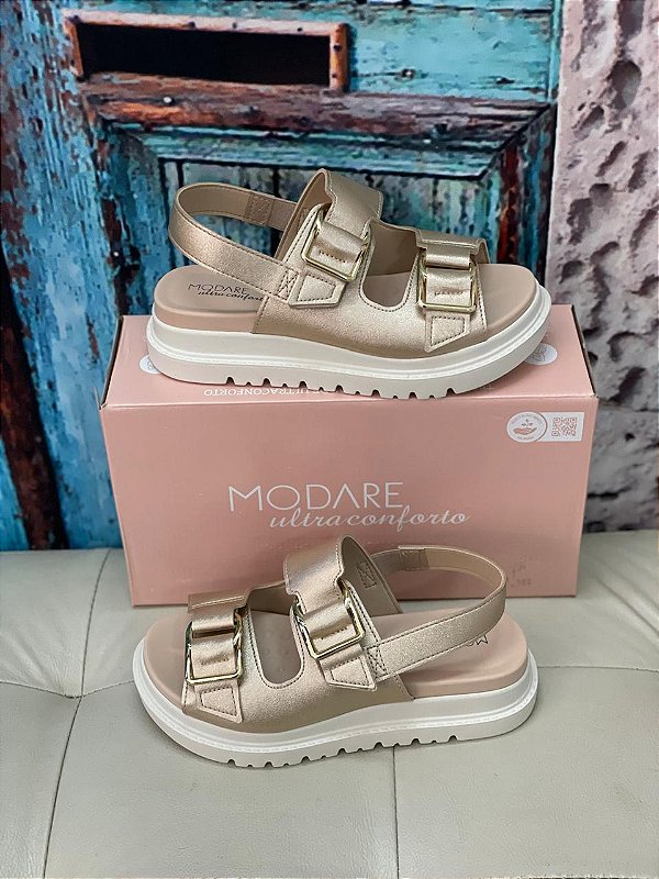 Sandália Modare Papete Dourada