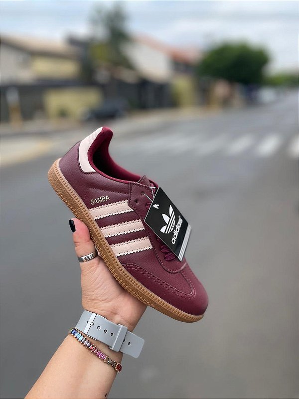 Tênis Samba Casual Marsala