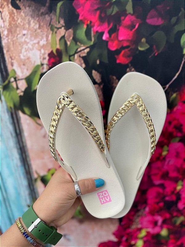 Chinelo Zaxy Hype Off White
