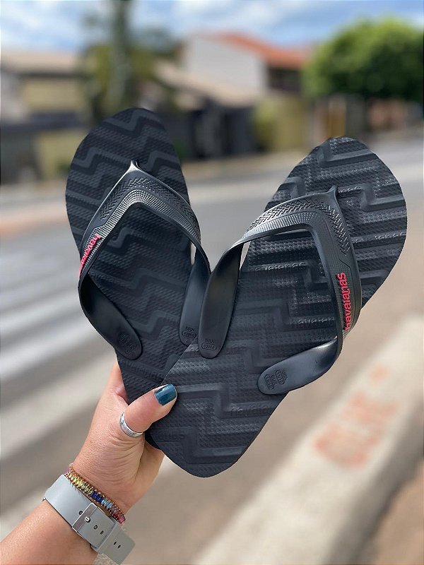 Chinelo Havaianas Confort Masculino Preto