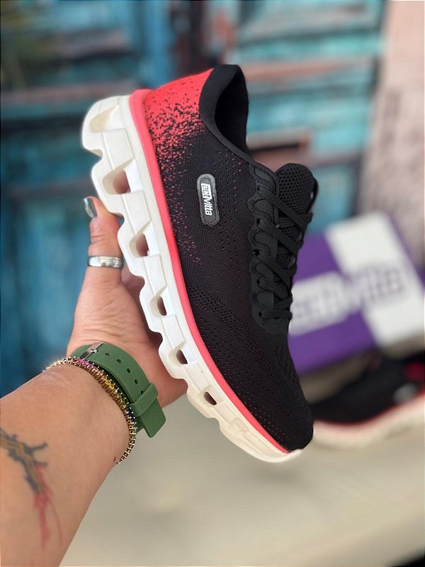 Tênis Actvitta Esportivo Preto/Rosa