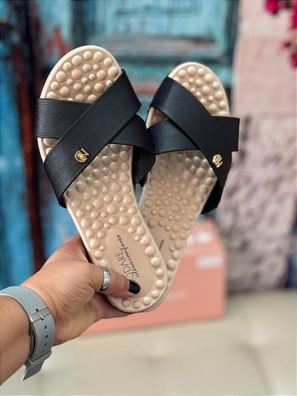 Slide Modare Confort Preto