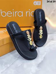 Papete Beira Rio Flatform Preta