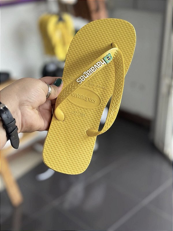 Chinelo Havaianas Feminino Amarelo
