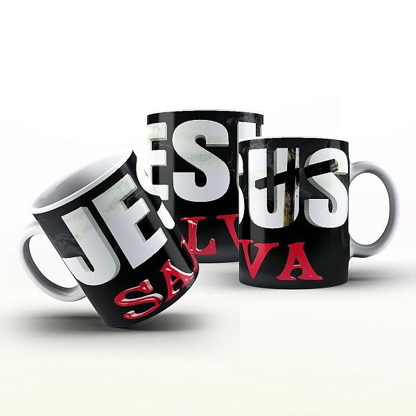 Caneca Personalizada Gospel - Jesus Salva