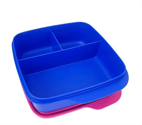 Tupperware® Basic Line com Divisórias Azul Beijo - 550ml
