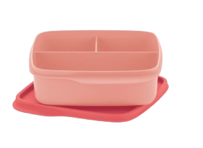 Tupperware® Basic Line com Divisórias Rosa Chá - 550ml