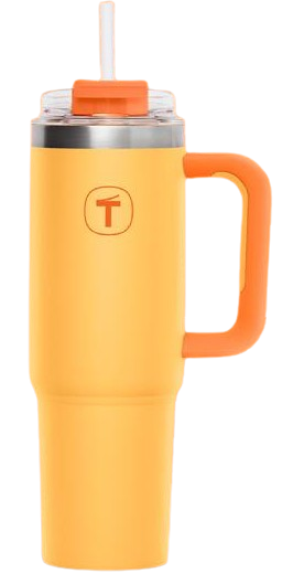 Tupperware® Copo Térmico Big T com Canudo Damasco - 1.1l